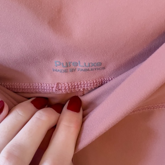 Fabletics Pink Cashel Foldover PureLuxe Legging - Picture 11 of 11